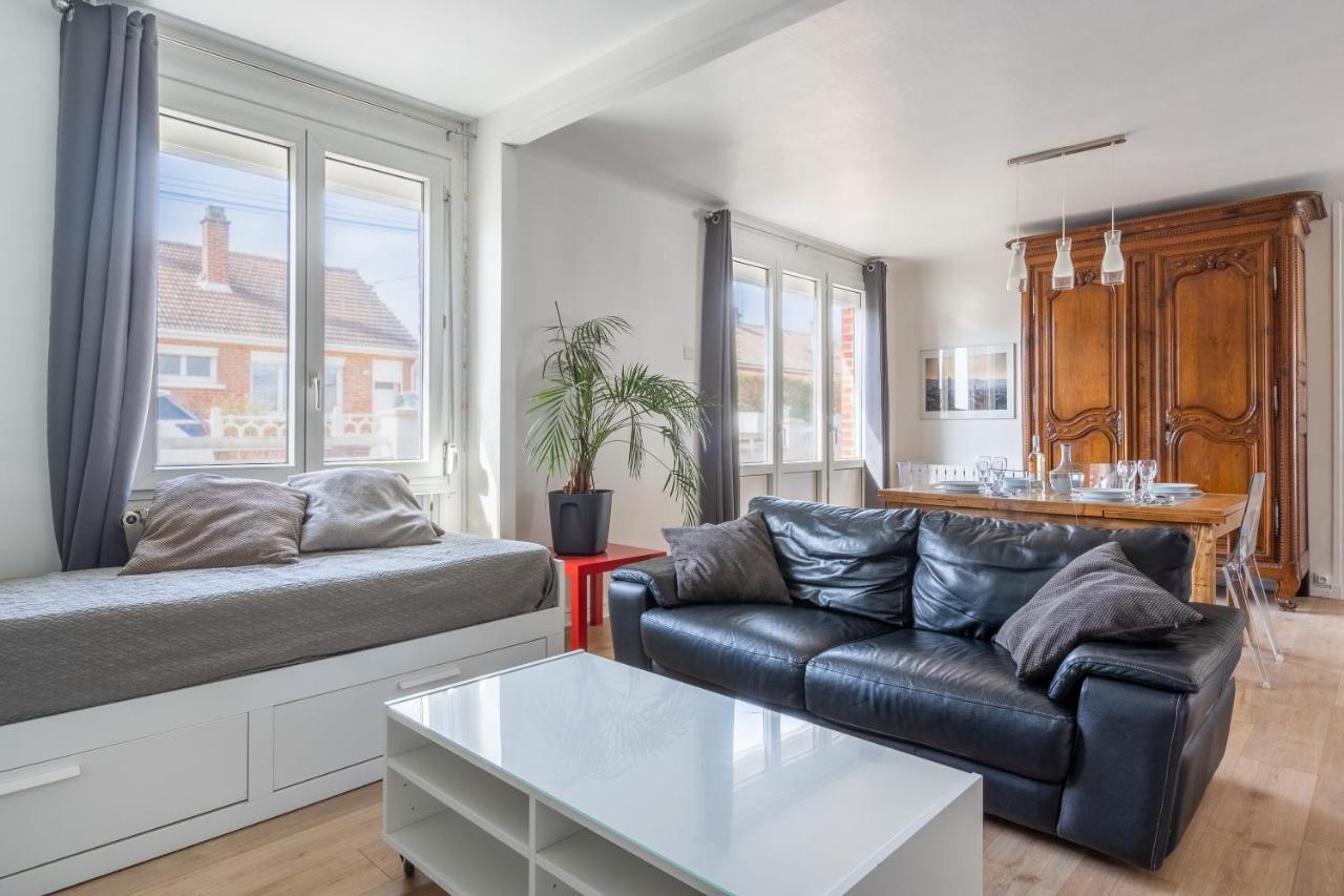 Maison Confortable, Terrasse Et Jardin A Amiens Bagian luar foto