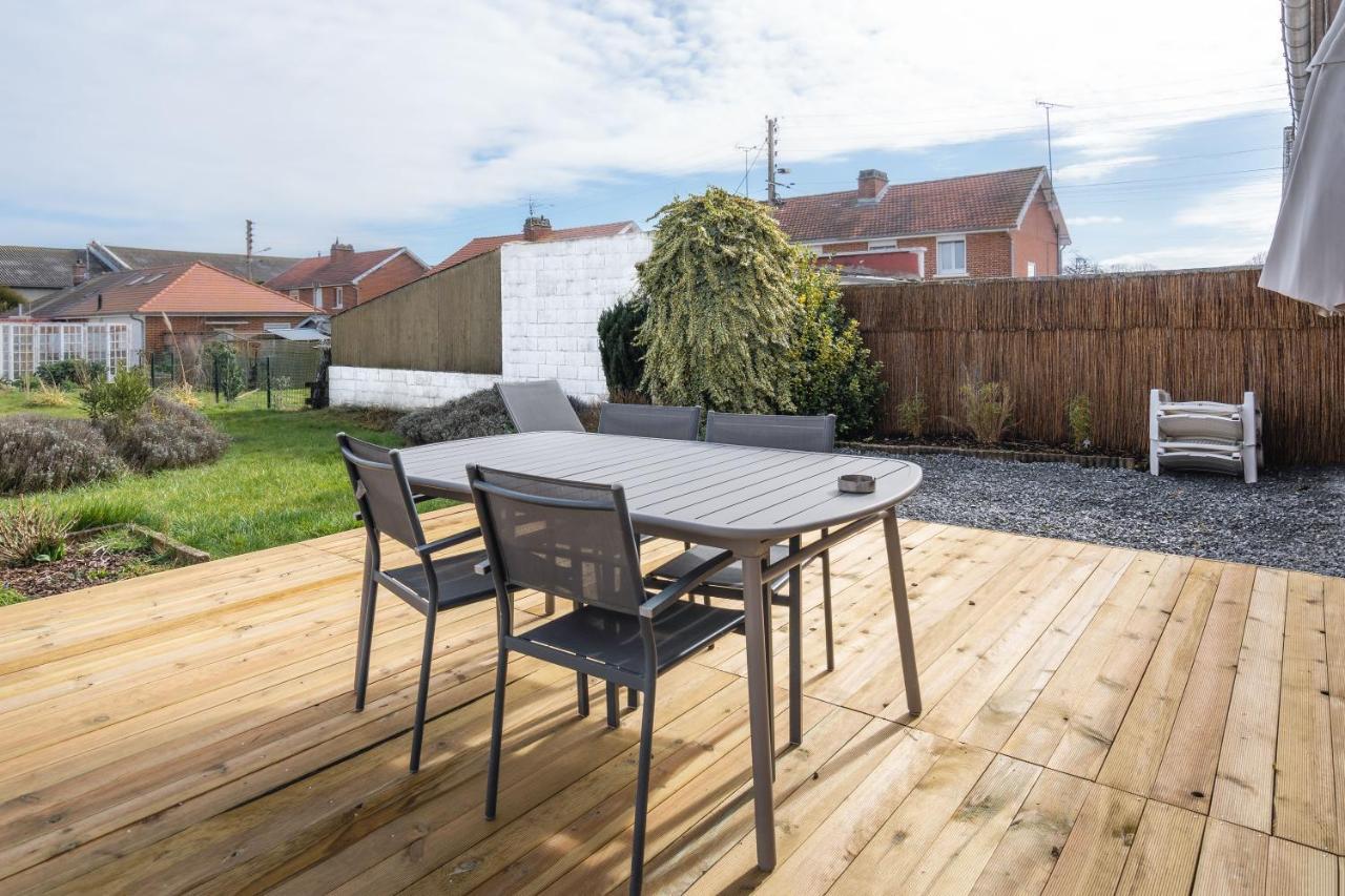 Maison Confortable, Terrasse Et Jardin A Amiens Bagian luar foto